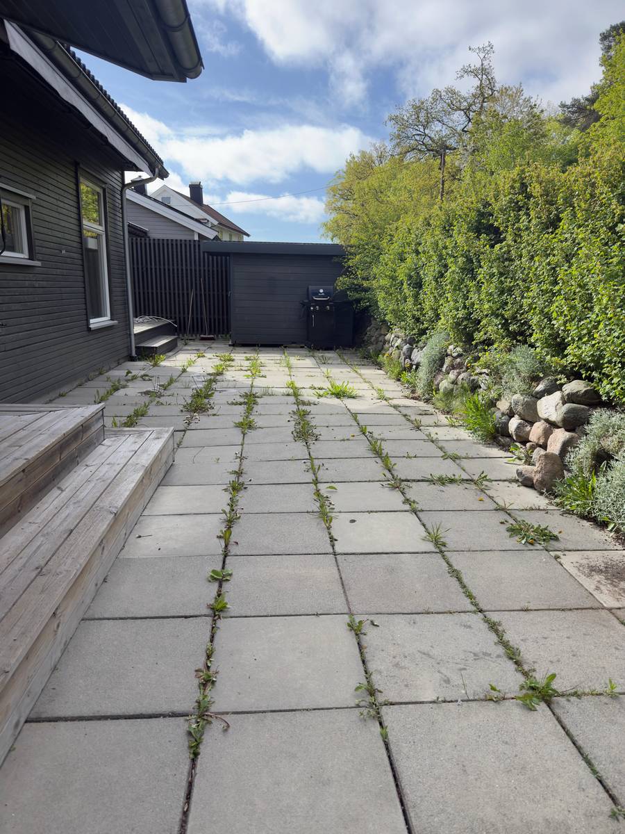 Før opprydding av heller